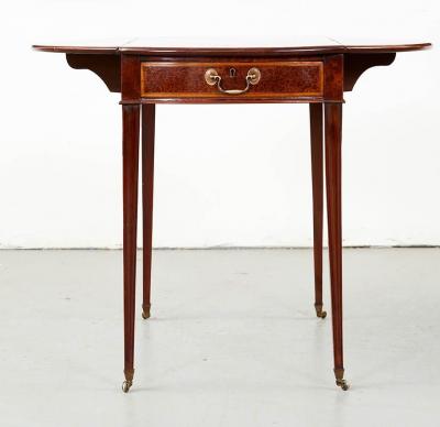  Ince Mayhew Mayhew Ince Gorgeous George III Burl Yewwood Pembroke Table