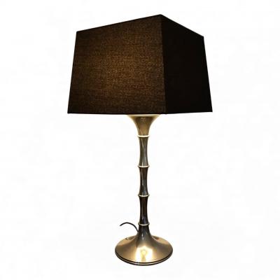  Ingo Maurer Bamboo table lamp silver by Ingo Maurer 1960