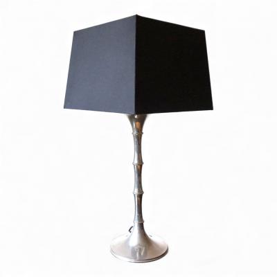  Ingo Maurer Bamboo table lamp silver by Ingo Maurer 1960