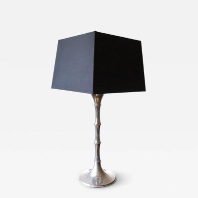  Ingo Maurer Bamboo table lamp silver by Ingo Maurer 1960