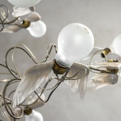  Ingo Maurer Ingo Maurer Chandelier model Birdie in Metal and wings diffusers