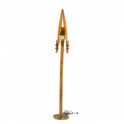  Ingo Maurer Ingo Maurer Style Mid Century Palm Fan Floor Lamp