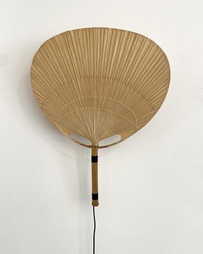  Ingo Maurer Ingo Maurer Uchiwa II Rice Paper and Bamboo Wall Light