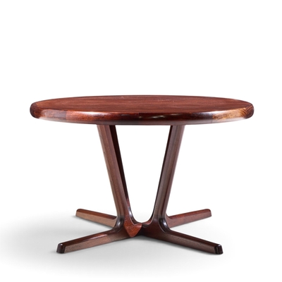  Interform Collection Interform Mid Century Rosewood Expanding Dining Table with 3 Leaves