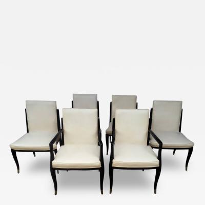  Interiors Crafts A Set of Six Art Deco Revival Chairs by Interiors Crafts