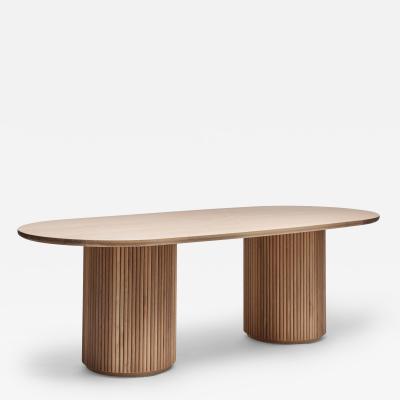  Interlude Home Laurel Oval Dining Table Natural