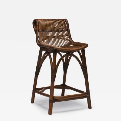  Interlude Home Naples Counter Stool Antique Brown
