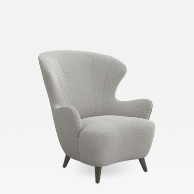  Interlude Home Ollie Chair Grey