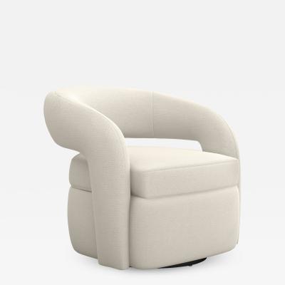  Interlude Home Targa Swivel Chair Pearl
