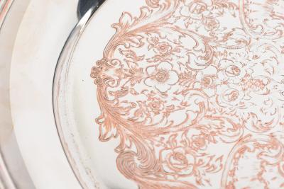  International Silver Co International Silver Co Victorian Style Silver Plated Serving Tray