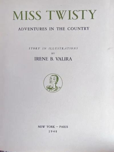  Irene Bashkiroff Valira Miss Twisty Back to the City Mid Century Female Illustrator