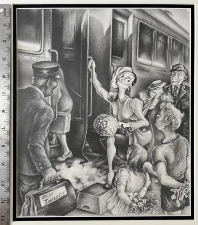  Irene Bashkiroff Valira Miss Twisty Back to the City Mid Century Female Illustrator