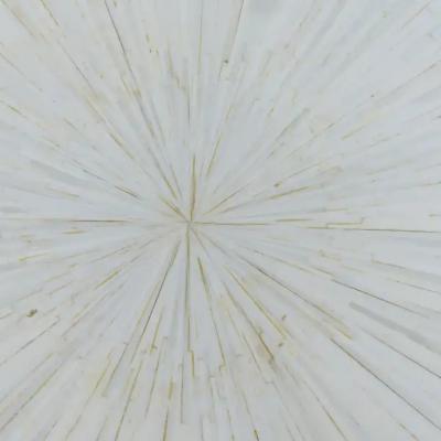  Ironies Ironies Silver Gilt Metal Table with Tessellated Bone Top