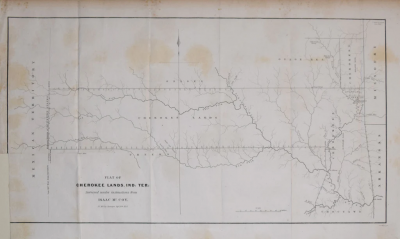  Isaac McCoy PLAT OF CHEROKEE LANDS IND TER SURVEYED UNDER INSTRUCTIONS FROM ISAAC MCCOY