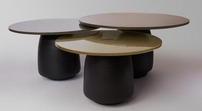  Isabelle Sicart Emmanuel Levet Stenne Nicolas et S bastien Reese Set of 3 coffee tables