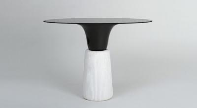  Isabelle Sicart and Emmanuel Levet Stenne Sirtaki console table black and white Emmanuel Levet Stenne