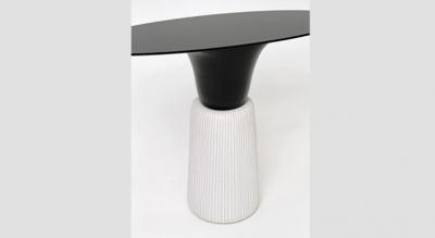  Isabelle Sicart and Emmanuel Levet Stenne Sirtaki console table black and white Emmanuel Levet Stenne