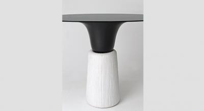  Isabelle Sicart and Emmanuel Levet Stenne Sirtaki console table black and white Emmanuel Levet Stenne