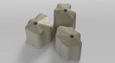 Isabelle Sicart and Francesco Balzano Set of 3 candle holders by Isabelle Sicart and Francesco Balzano 2022