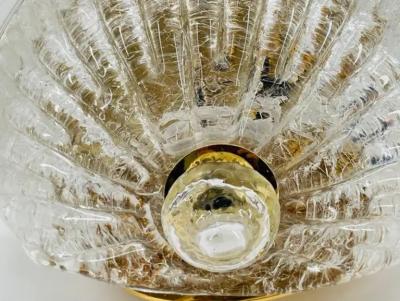  Italamp Pair of Murano Glass Brass Sconces by Italamp S R L Italy 2006