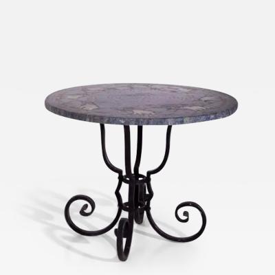  Italian school XX ct Vintage Italian Coffee Table with Marble Top