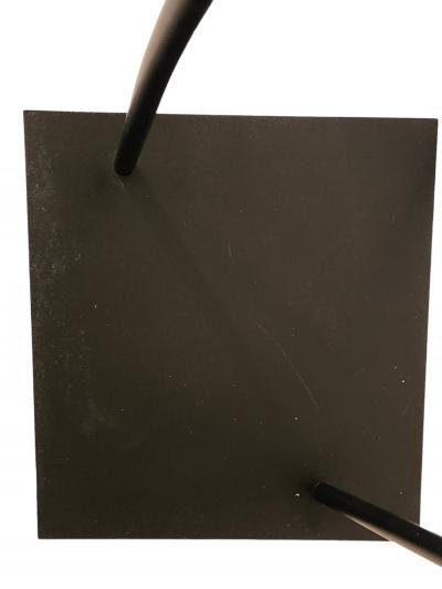  Italiana Luce Rare Italiana Luce Black Rod Table Lamp Italy 1960s