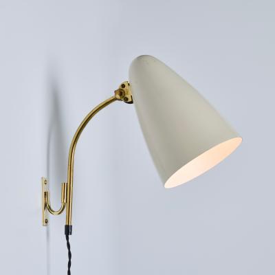  Itsu 1960s Lisa Johansson Pape White Plug in Wall Lamp for Itsu