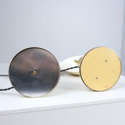  Itsu A Pair of Mid Century Brass Table Lamps Model EV 59 Itsu 1950s