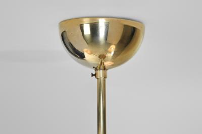  Itsu Brass Chandelier with Floral Details by Itsu Finland ca 1950s