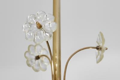  Itsu Brass Chandelier with Floral Details by Itsu Finland ca 1950s
