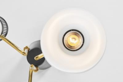  Itsu ER 112 3 Chandelier in Brass and Opal Glass for Itsu Finland Mid 20th Century