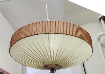  Itsu Itsu Pleated Silk Ceiling Lamp with Gimp