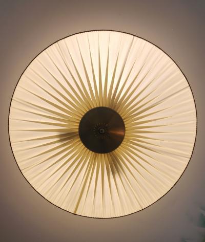  Itsu Itsu Pleated Silk Ceiling Lamp with Gimp