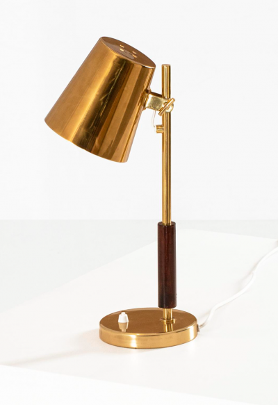  Itsu Itsu Teak Brass Table Lamp 1950s