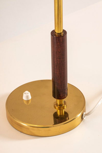  Itsu Itsu Teak Brass Table Lamp 1950s