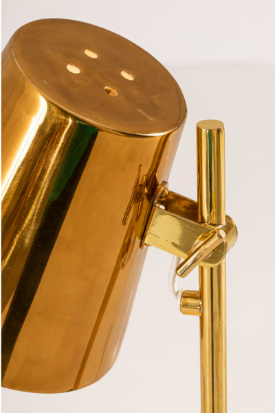  Itsu Itsu Teak Brass Table Lamp 1950s