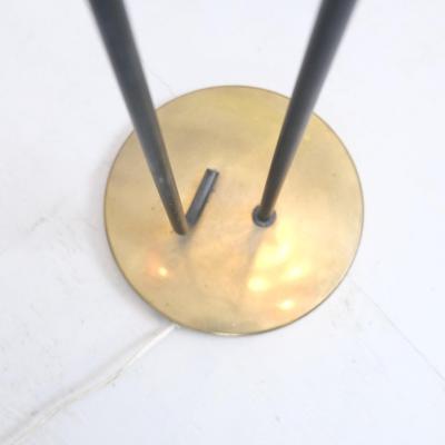  Itsu Mid Century Modern Floor Lamp Model No EN 31 with Rattan Shades Itsu 1950s