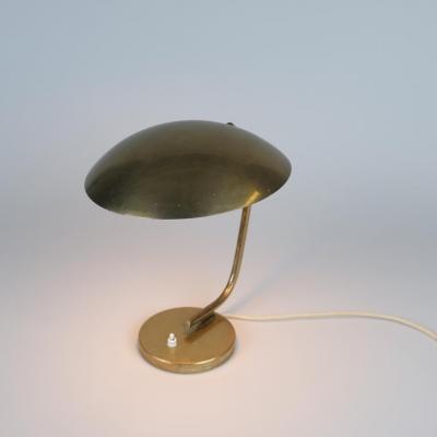  Itsu Mid Century Table Lamp in Full Brass Model EV 61 for Itsu 1950s