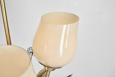 Itsu Model ER 77 3 Chandelier with Floral Details for Itsu Finland 1950s