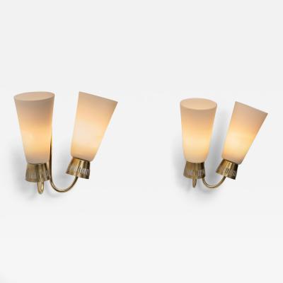  Itsu Model EY60 Wall Lamps by Itsu Finland Mid 20th Century