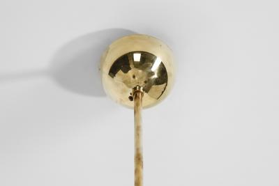  Itsu Pair of Model ER 106 3 Pendant Lamps by Itsu Finland 1950s