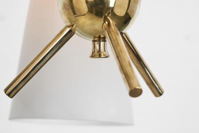  Itsu Pair of Model ER 106 3 Pendant Lamps by Itsu Finland 1950s