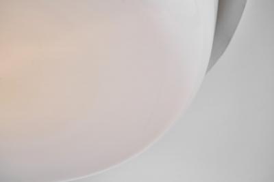 Itsu Pair of Opal Glass Ceiling Lamps by Itsu Finland ca 1960s