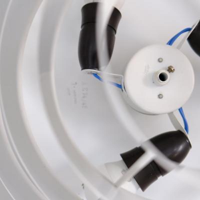 Itsu Pair of White Slated Flush Mounts Model AE74 45 Alvar Aalto Style Itsu 1950s