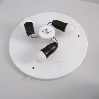 Itsu Pair of White Slated Flush Mounts Model AE74 45 Alvar Aalto Style Itsu 1950s