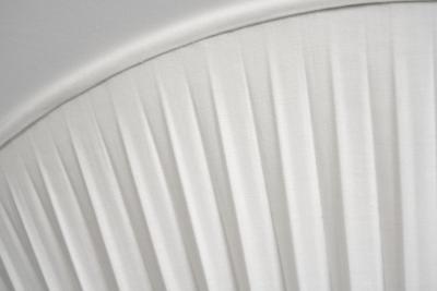  Itsu Pleated Ceiling Light with Brass Finial for Itsu Finland Mid 20th Century