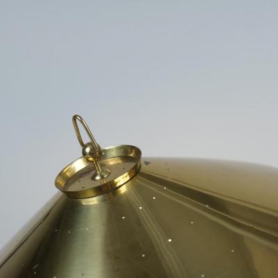 Itsu Rare Perforated Table Lamp in Full Brass Model EV 65 for Itsu 1950s