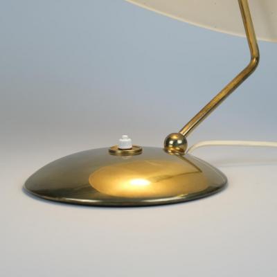  Itsu Rare Perforated Table Lamp in Full Brass Model EV 65 for Itsu 1950s