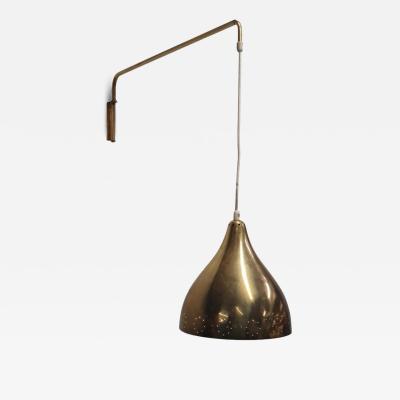  Itsu Telescopic Wall Lamp Model AO 1 in Perfortated Brass Itsu 1950s