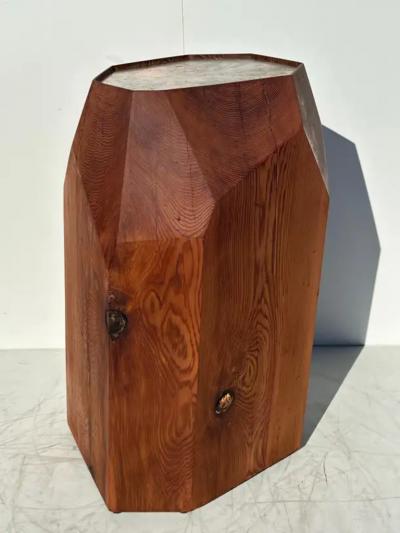  J B Blunk Studio Made Douglas Fir Sculptural Pedestal